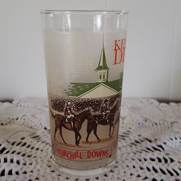Vintage 1985 Kentucky Derby Drinking Glass - Picture 4 of 8